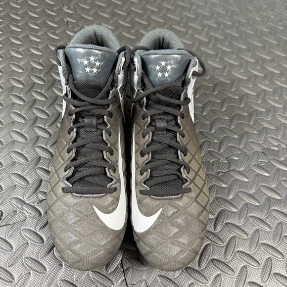 Nike Mens Sz 12 Field General Pro TD Mid Football Cleats 833386-006 Black/Grey - Picture 4 of 9